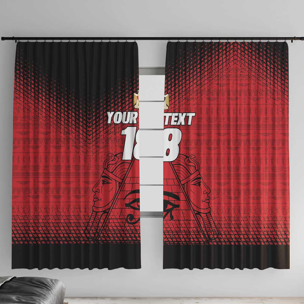 Custom Egypt Football Window Curtain The Pharaohs Eye of Horus