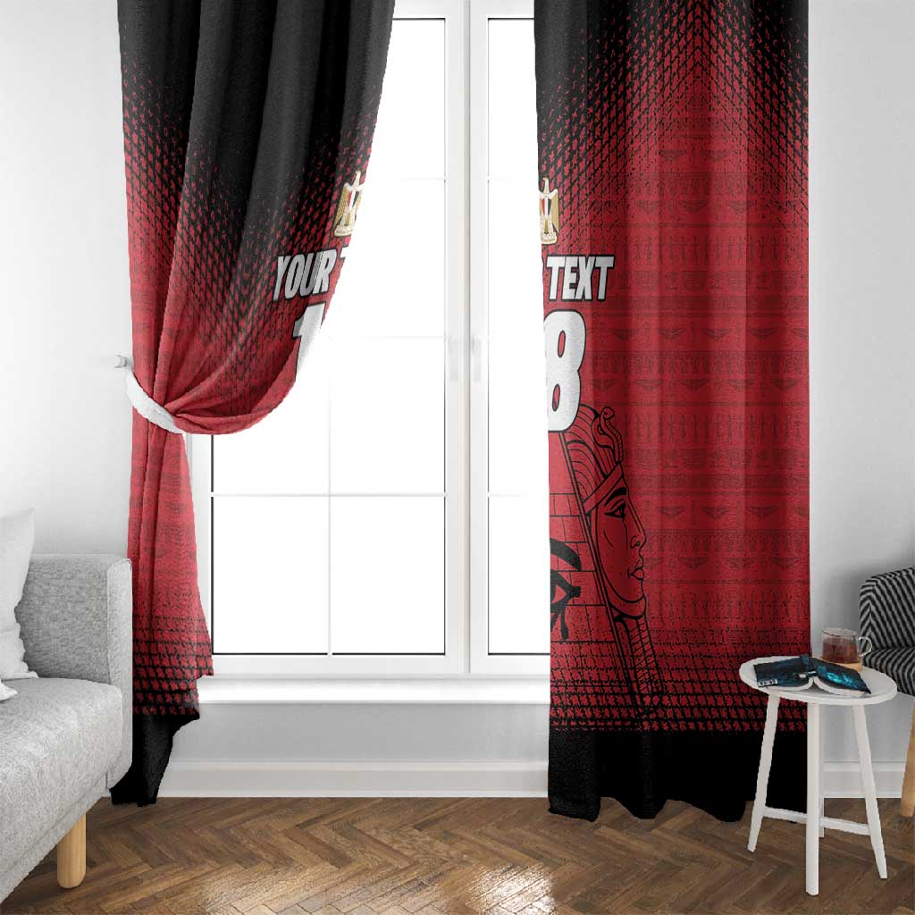 Custom Egypt Football Window Curtain The Pharaohs Eye of Horus