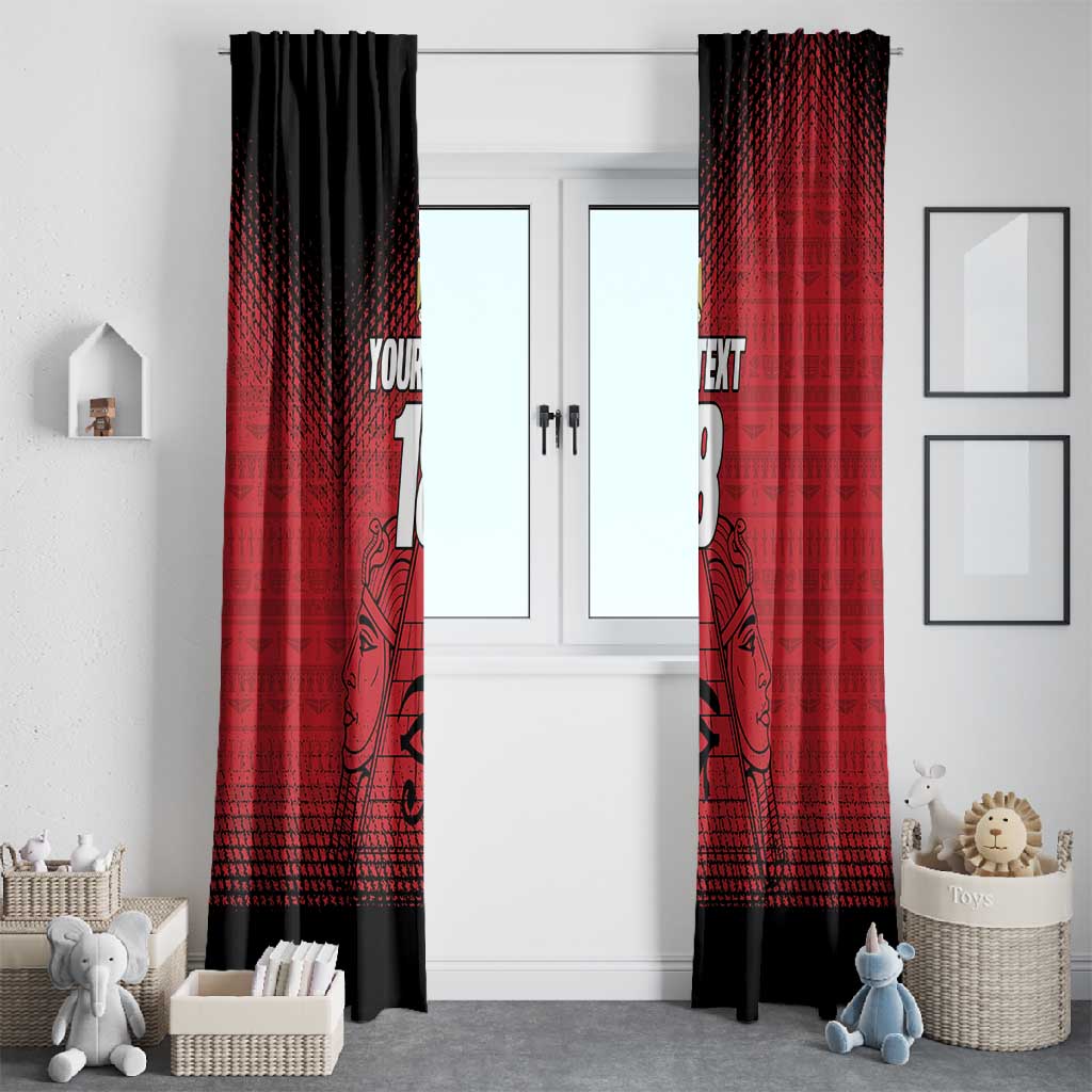 Custom Egypt Football Window Curtain The Pharaohs Eye of Horus
