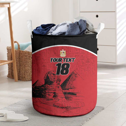 Custom Egypt Football Laundry Basket Pharaohs Heritage Pyramid