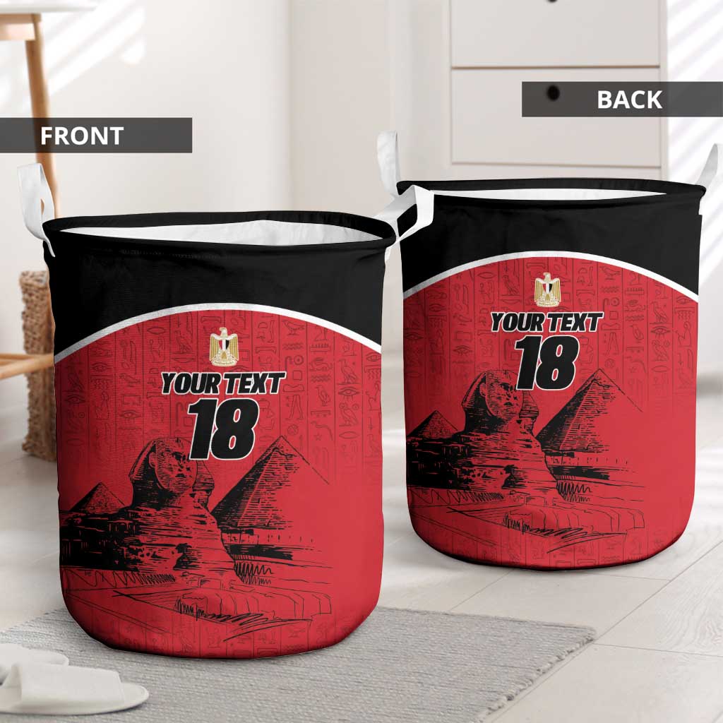 Custom Egypt Football Laundry Basket Pharaohs Heritage Pyramid