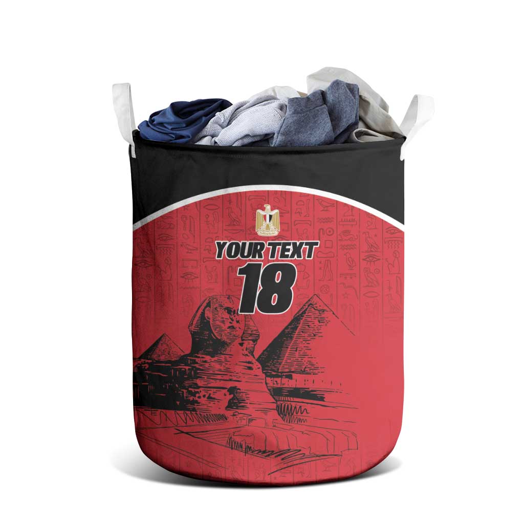 Custom Egypt Football Laundry Basket Pharaohs Heritage Pyramid