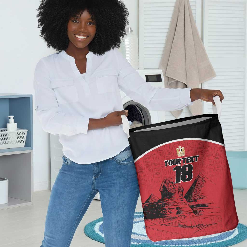 Custom Egypt Football Laundry Basket Pharaohs Heritage Pyramid
