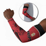 Custom Egypt Football Arm Sleeves Pharaohs Heritage Pyramid