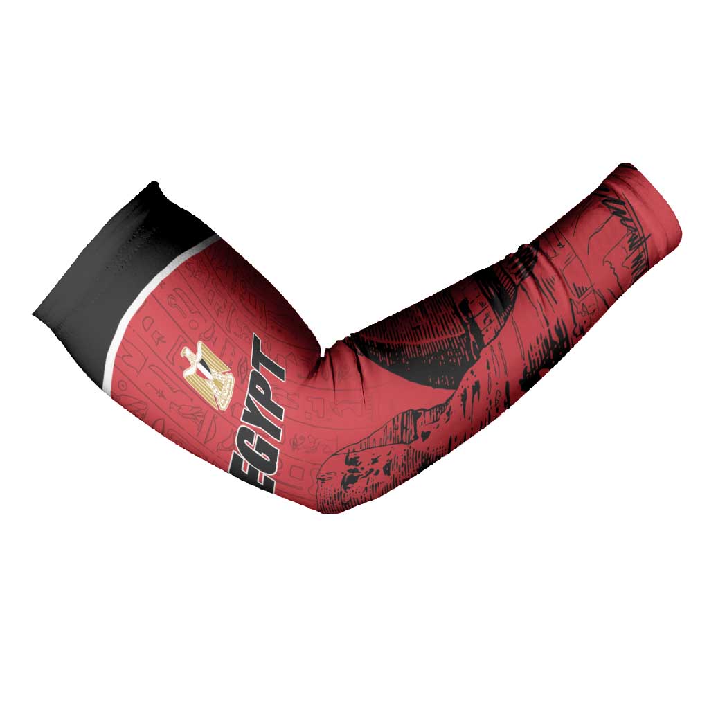 Custom Egypt Football Arm Sleeves Pharaohs Heritage Pyramid