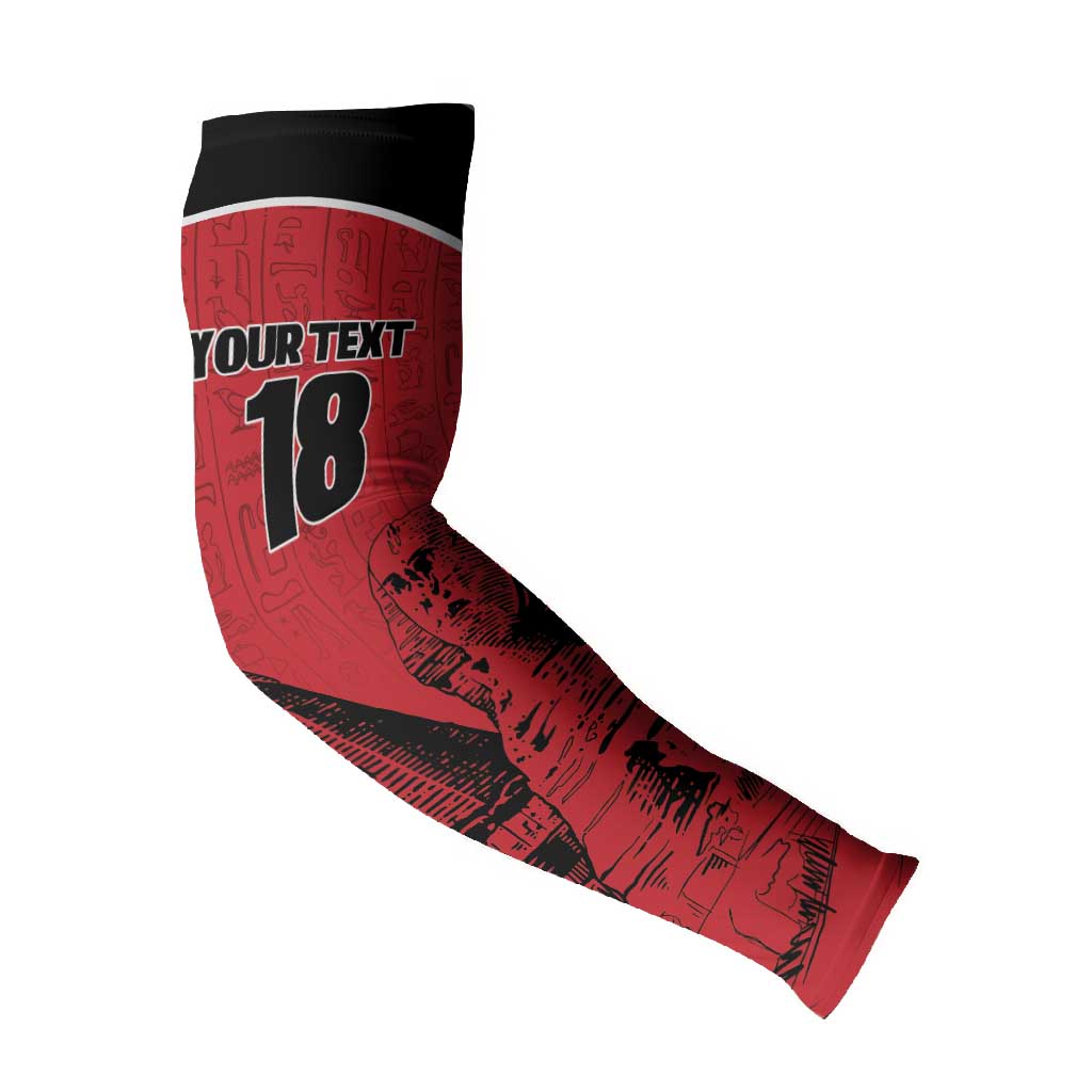 Custom Egypt Football Arm Sleeves Pharaohs Heritage Pyramid