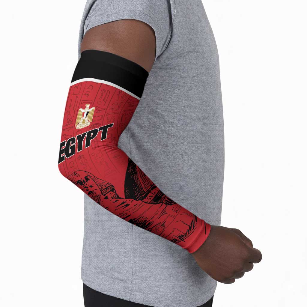 Custom Egypt Football Arm Sleeves Pharaohs Heritage Pyramid
