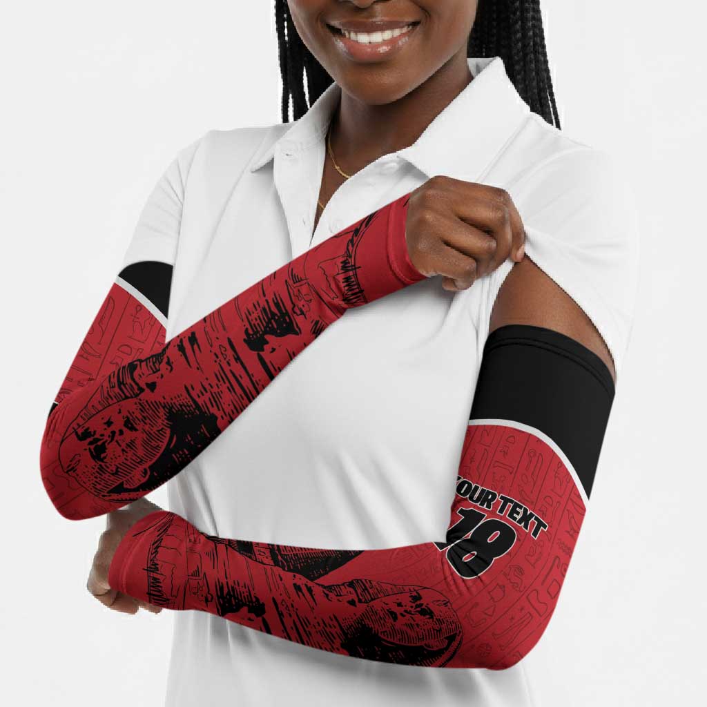 Custom Egypt Football Arm Sleeves Pharaohs Heritage Pyramid