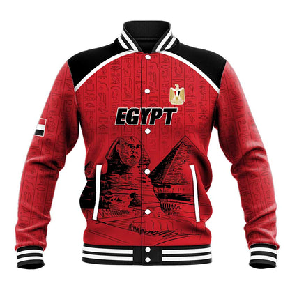 Custom Egypt Football Baseball Jacket Pharaohs Heritage Pyramid