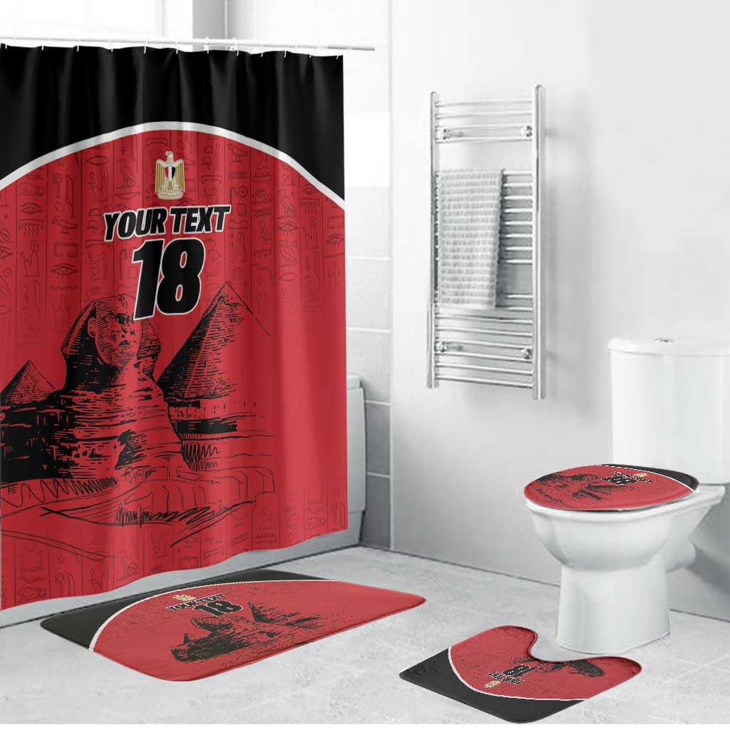 Custom Egypt Football Bathroom Set Pharaohs Heritage Pyramid