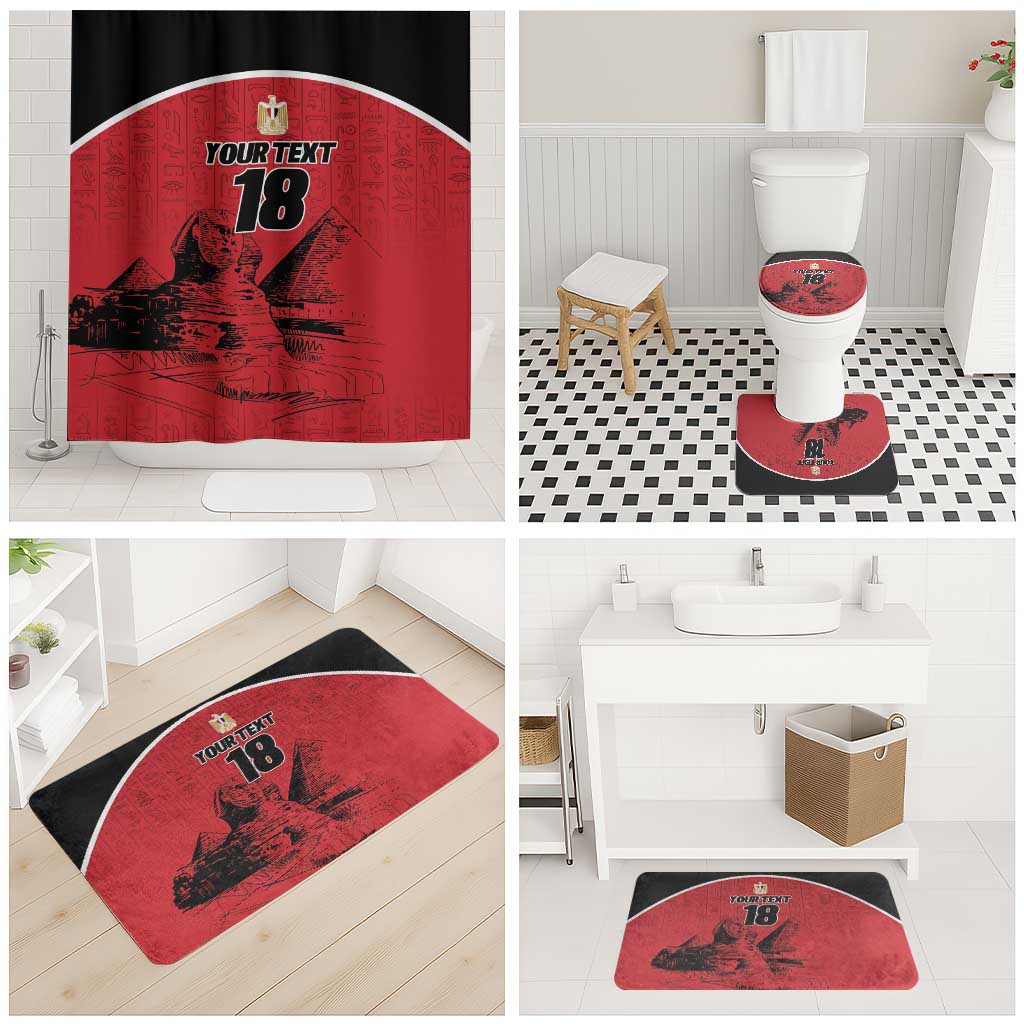 Custom Egypt Football Bathroom Set Pharaohs Heritage Pyramid