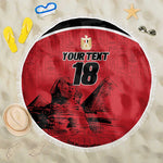Custom Egypt Football Beach Blanket Pharaohs Heritage Pyramid