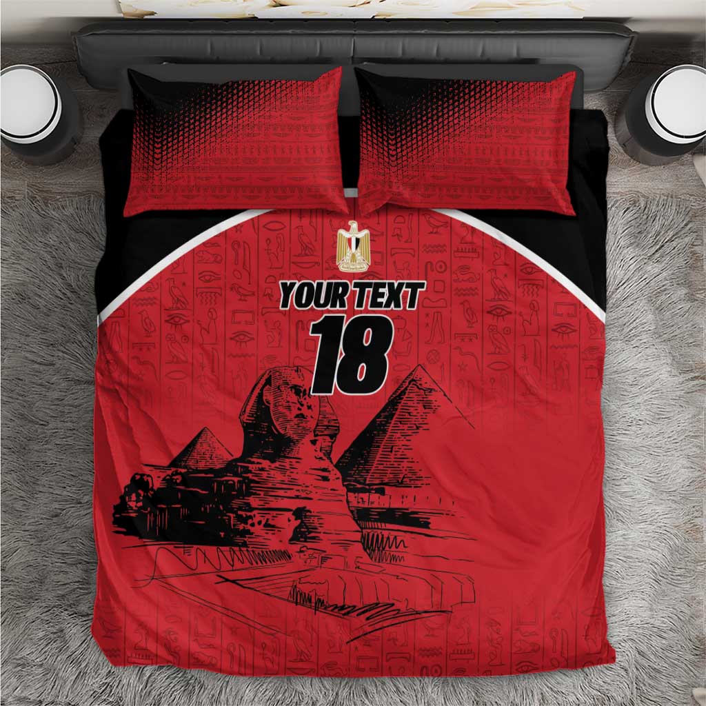 Custom Egypt Football Bedding Set Pharaohs Heritage Pyramid