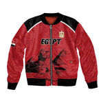 Custom Egypt Football Bomber Jacket Pharaohs Heritage Pyramid