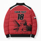 Custom Egypt Football Bomber Puffer Jacket Pharaohs Heritage Pyramid