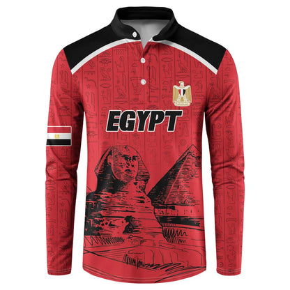 Custom Egypt Football Button Sweatshirt Pharaohs Heritage Pyramid