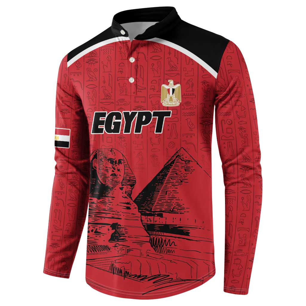 Custom Egypt Football Button Sweatshirt Pharaohs Heritage Pyramid