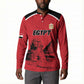 Custom Egypt Football Button Sweatshirt Pharaohs Heritage Pyramid