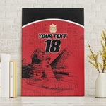 Custom Egypt Football Canvas Wall Art Pharaohs Heritage Pyramid