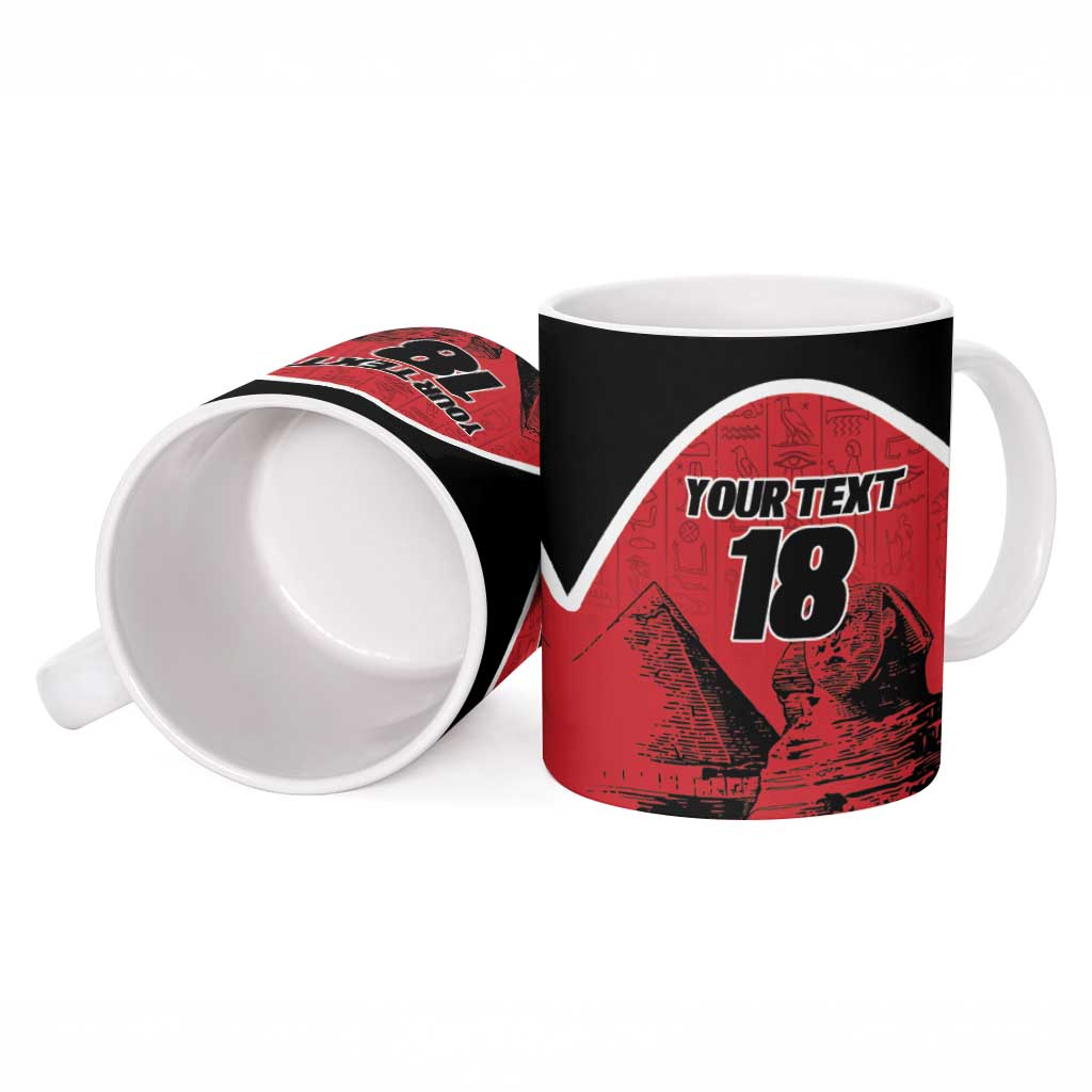 Custom Egypt Football Ceramic Mug Pharaohs Heritage Pyramid
