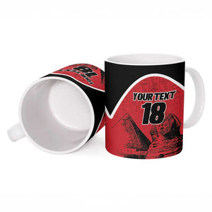 Custom Egypt Football Ceramic Mug Pharaohs Heritage Pyramid