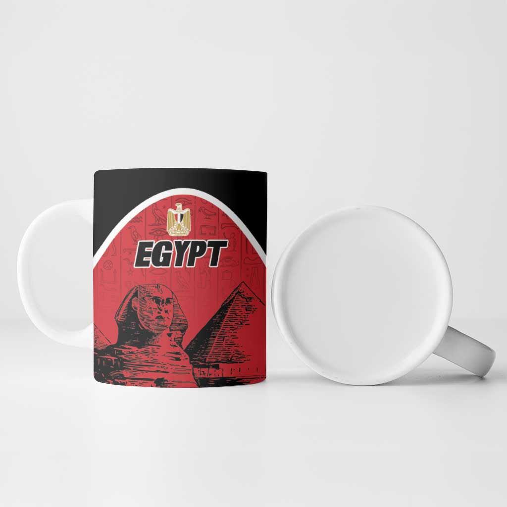 Custom Egypt Football Ceramic Mug Pharaohs Heritage Pyramid