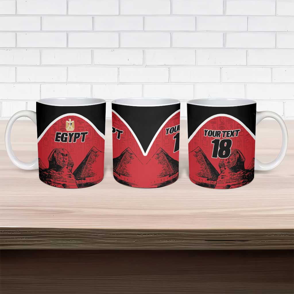 Custom Egypt Football Ceramic Mug Pharaohs Heritage Pyramid