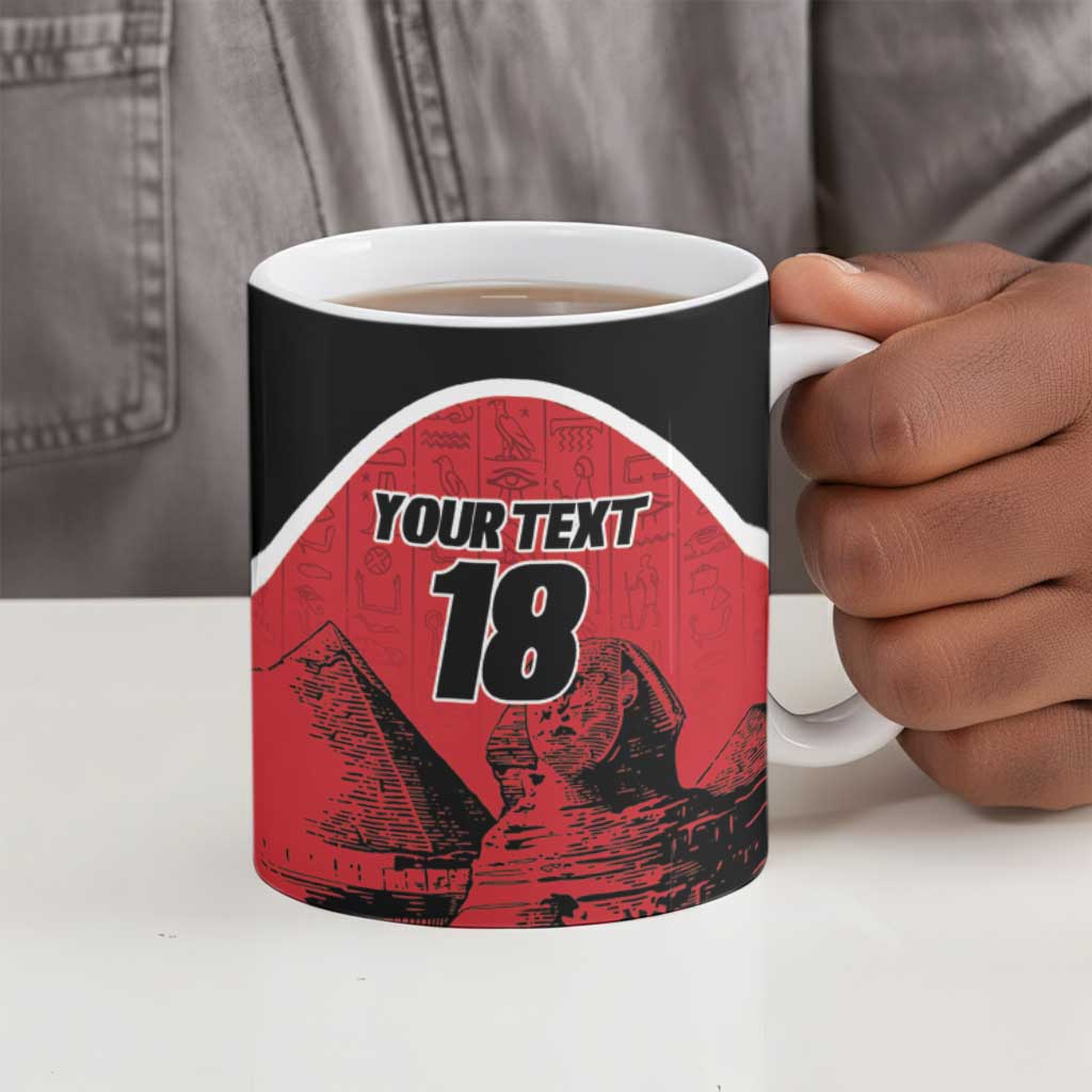 Custom Egypt Football Ceramic Mug Pharaohs Heritage Pyramid