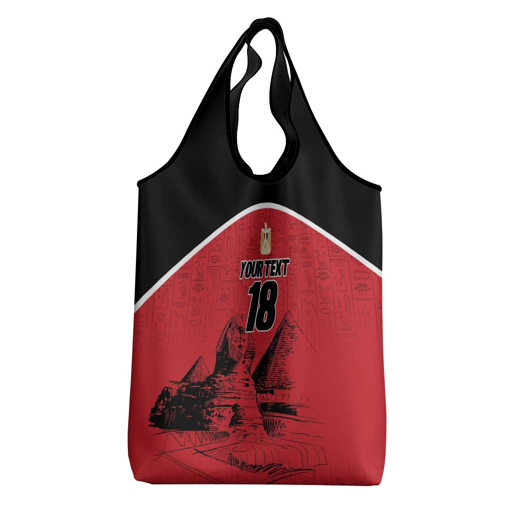 Custom Egypt Football Grocery Bag Pharaohs Heritage Pyramid