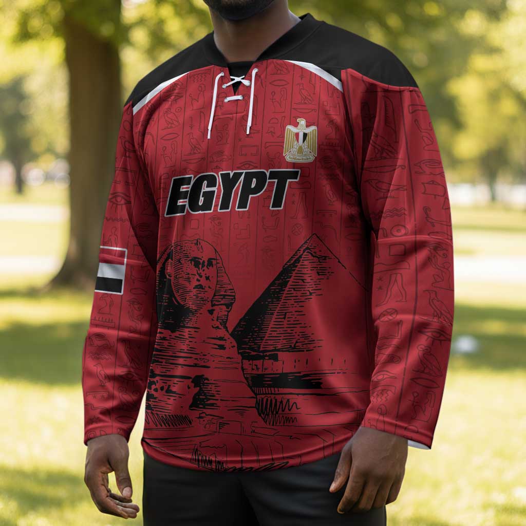Custom Egypt Football Hockey Jersey Pharaohs Heritage Pyramid