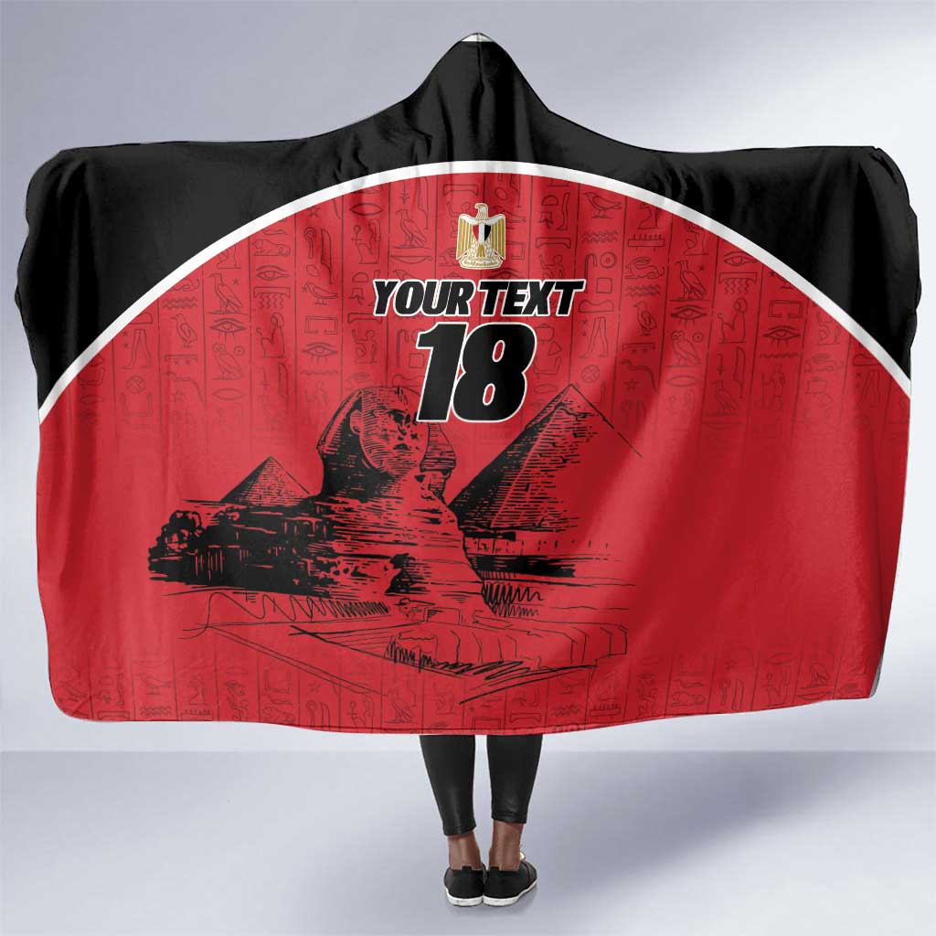 Custom Egypt Football Hooded Blanket Pharaohs Heritage Pyramid
