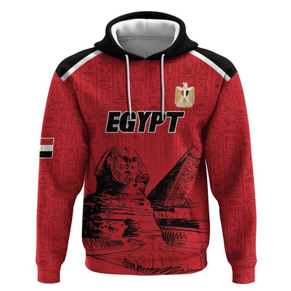 Custom Egypt Football Hoodie Pharaohs Heritage Pyramid