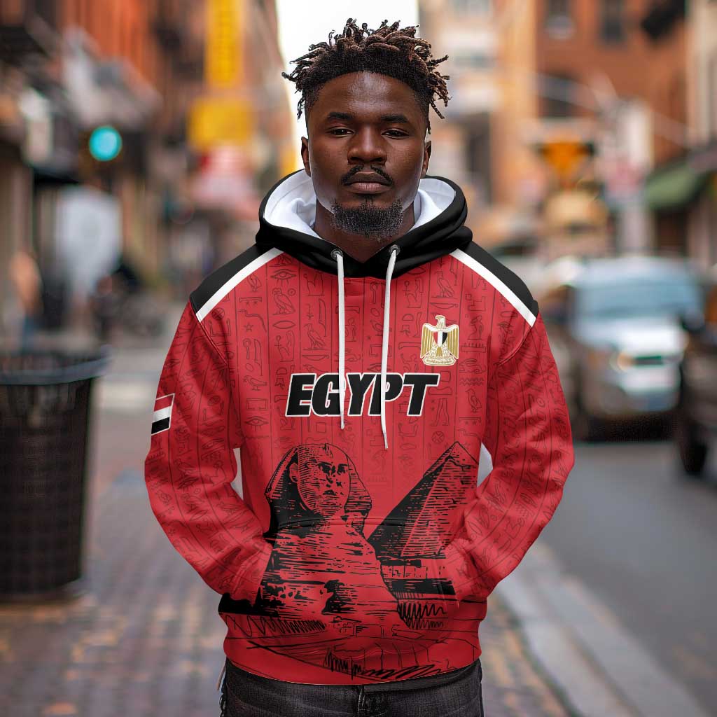 Custom Egypt Football Hoodie Pharaohs Heritage Pyramid