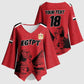 Custom Egypt Football Kimono Sleeve Blouse Pharaohs Heritage Pyramid