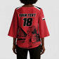 Custom Egypt Football Kimono Sleeve Blouse Pharaohs Heritage Pyramid