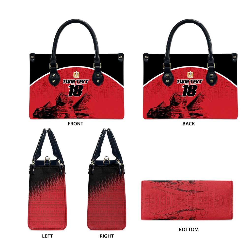 Custom Egypt Football Leather Bag Pharaohs Heritage Pyramid