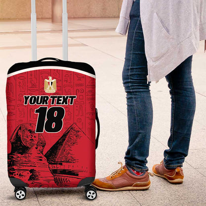 Custom Egypt Football Luggage Cover Pharaohs Heritage Pyramid