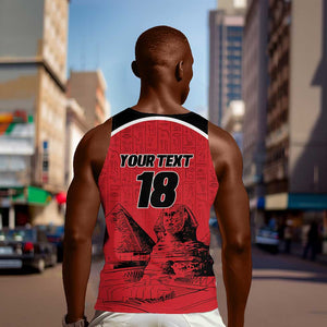 Custom Egypt Football Men Tank Top Pharaohs Heritage Pyramid
