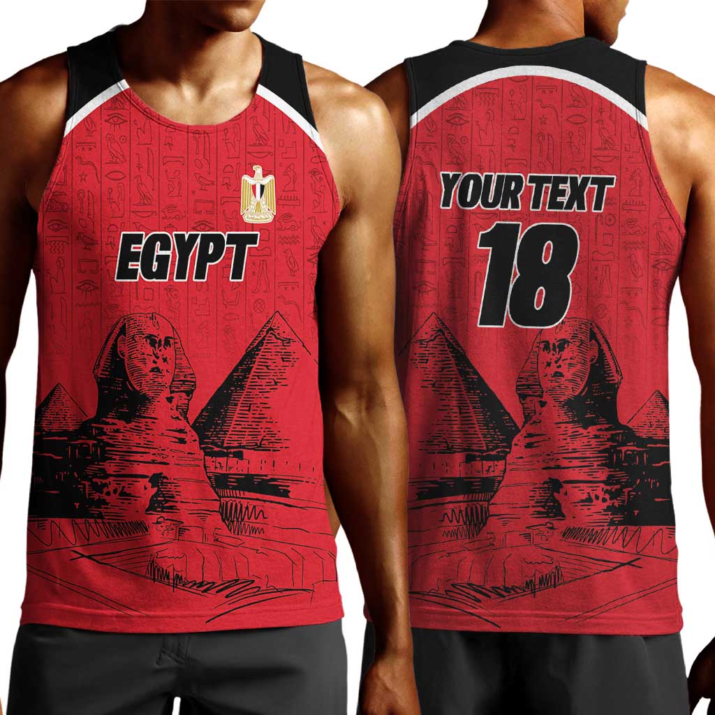 Custom Egypt Football Men Tank Top Pharaohs Heritage Pyramid
