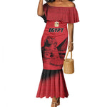 Custom Egypt Football Mermaid Dress Pharaohs Heritage Pyramid