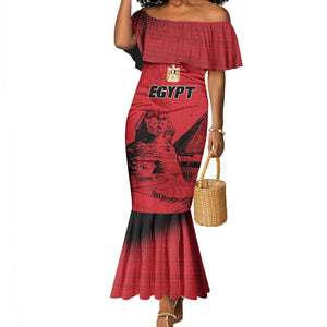 Custom Egypt Football Mermaid Dress Pharaohs Heritage Pyramid