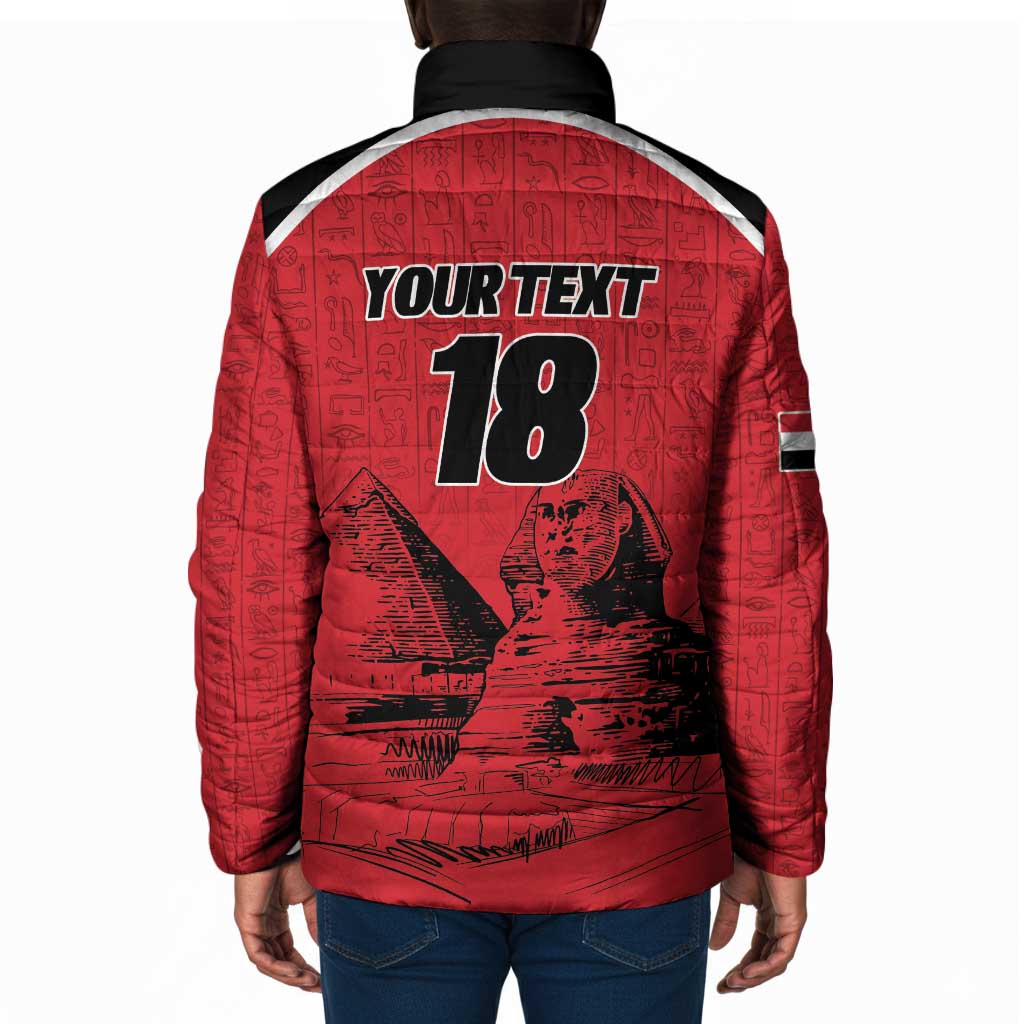 Custom Egypt Football Padded Jacket Pharaohs Heritage Pyramid