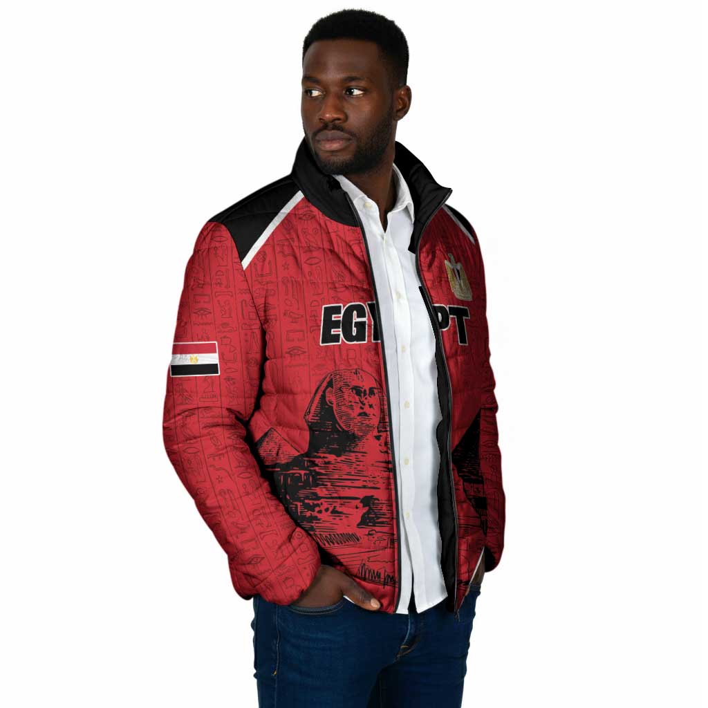 Custom Egypt Football Padded Jacket Pharaohs Heritage Pyramid