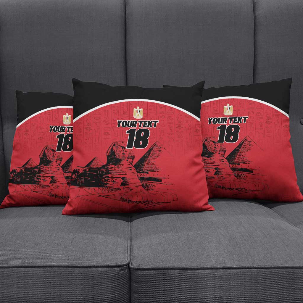 Custom Egypt Football Pillow Cover Pharaohs Heritage Pyramid