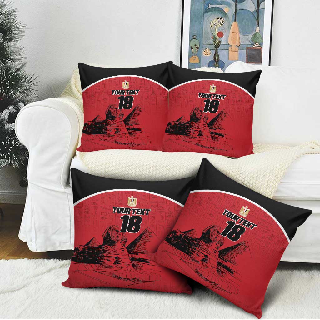 Custom Egypt Football Pillow Cover Pharaohs Heritage Pyramid