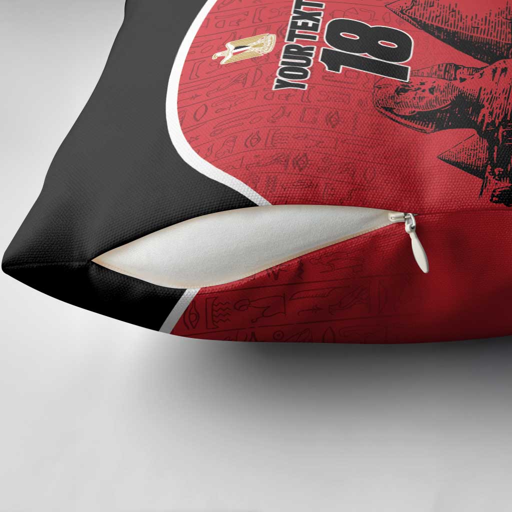 Custom Egypt Football Pillow Cover Pharaohs Heritage Pyramid