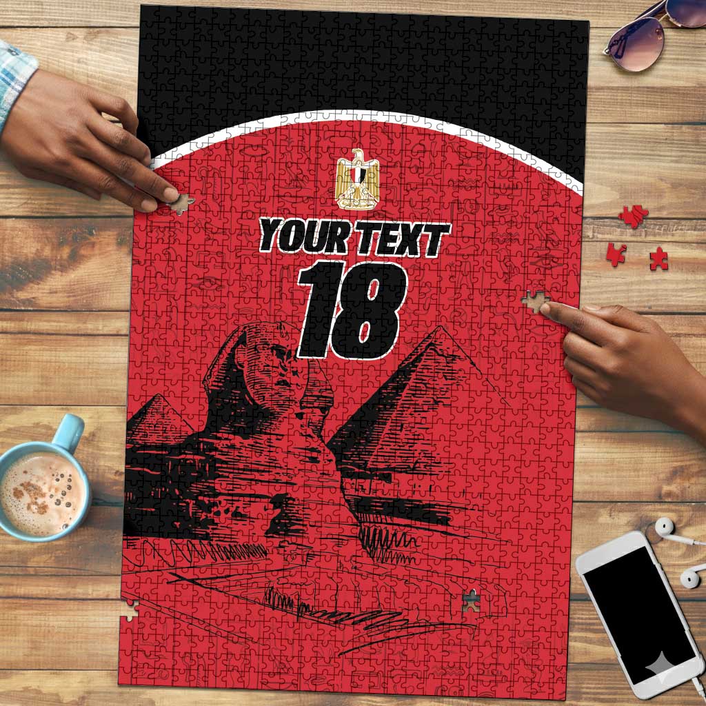 Custom Egypt Football Puzzle Pharaohs Heritage Pyramid
