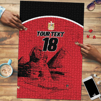 Custom Egypt Football Puzzle Pharaohs Heritage Pyramid