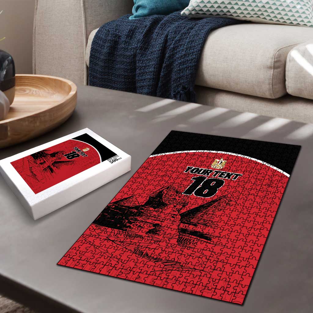 Custom Egypt Football Puzzle Pharaohs Heritage Pyramid