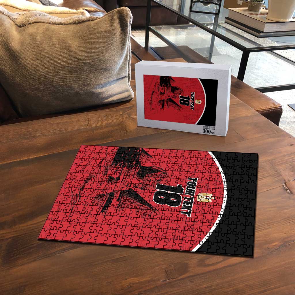 Custom Egypt Football Puzzle Pharaohs Heritage Pyramid